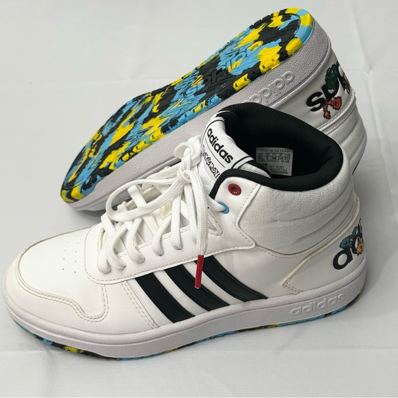 Pokemon Adidas Hoops Shoes Size 5.5 Adidas Hoops Mid 2.0K Pokemon edition. - Picture 6 of 13